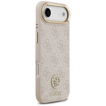 Θήκη για Apple iPhone 17 Air, Guess, 4G Strass Logo and Big Strap, Ροζ