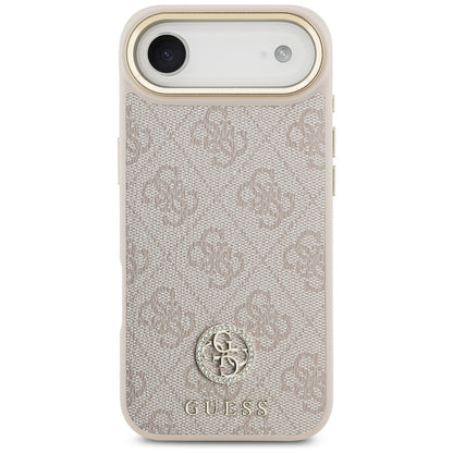 Θήκη για Apple iPhone 17 Air, Guess, 4G Strass Logo and Big Strap, Ροζ