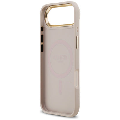 Θήκη για Apple iPhone 17 Air, Guess, 4G Strass Logo and Big Strap, Ροζ