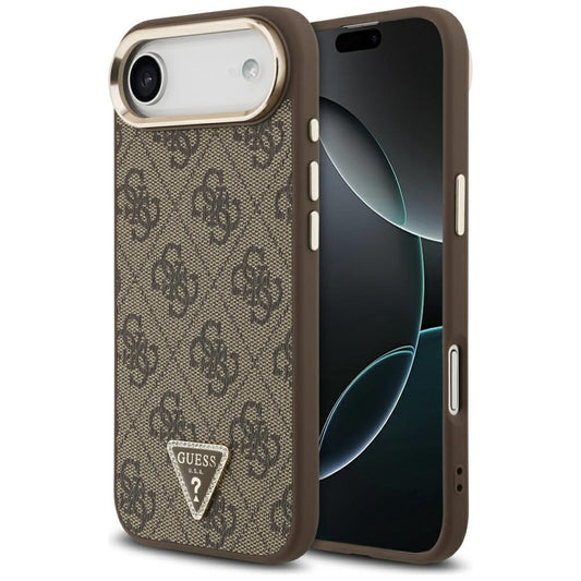 Θήκη για Apple iPhone 17 Air, Guess, 4G Triangle Logo, Χρυσοκαφέ