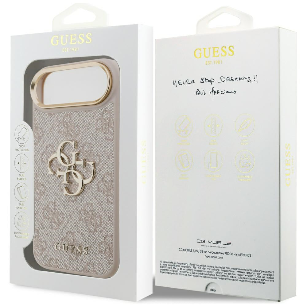 Θήκη για Apple iPhone 17 Air, Guess, Big 4G Logo Classic, Ροζ Χρυσό