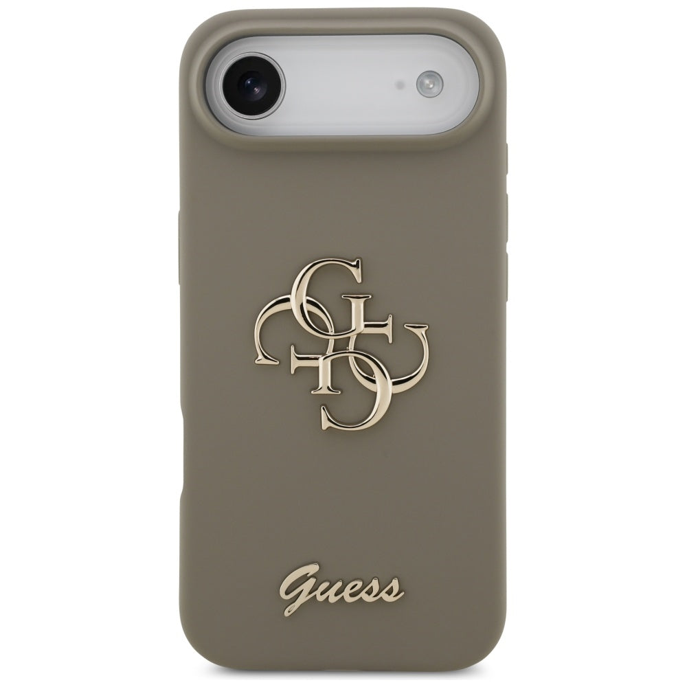 Case for Apple iPhone 17 Air, Guess, Big 4G Script, Brown