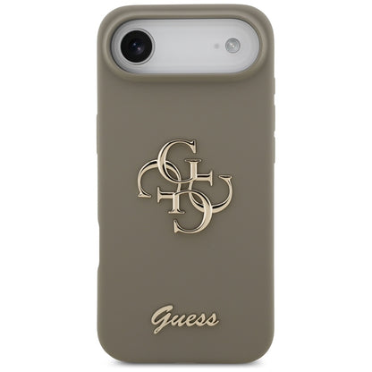 Case for Apple iPhone 17 Air, Guess, Big 4G Script, Brown
