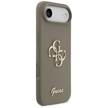 Case for Apple iPhone 17 Air, Guess, Big 4G Script, Brown