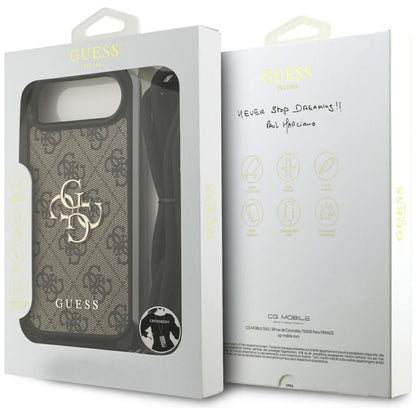 Θήκη για Apple iPhone 17 Air, Guess, Crossbody Cord 4G Big Log, Καφέ