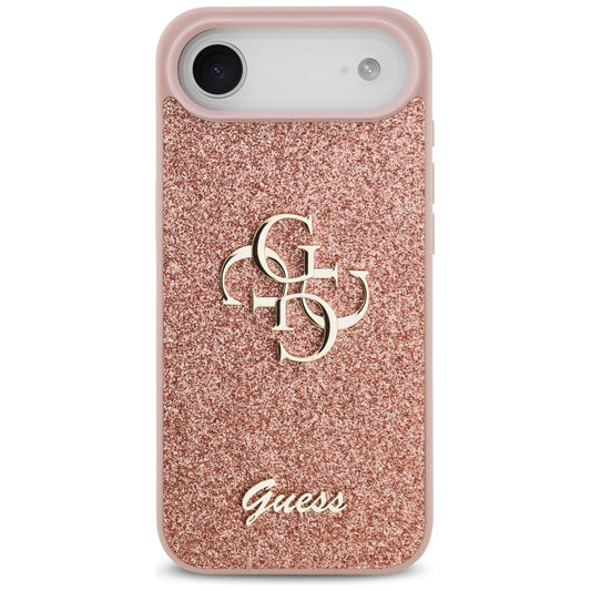 Θήκη για Apple iPhone 17 Air, Guess, Fixed Glitter Big 4G, Ροζ