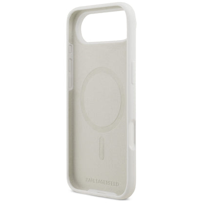 Case for Apple iPhone 17 Air, Karl Lagerfeld, Sketch and Logo Karl, White