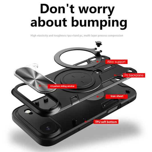 Θήκη για Apple iPhone 17 Air, Techsuit, CamGuard Pro, Μαύρη
