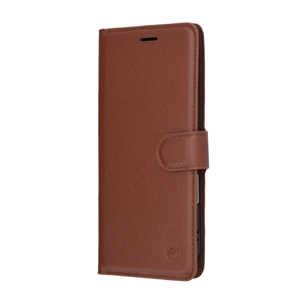 Θήκη για Apple iPhone 17 Air, Techsuit, Leather Folio, Καφέ