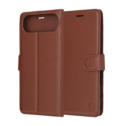 Θήκη για Apple iPhone 17 Air, Techsuit, Leather Folio, Καφέ