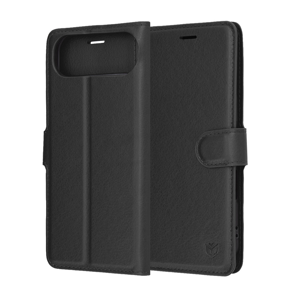 Θήκη για Apple iPhone 17 Air, Techsuit, Leather Folio, Μαύρη