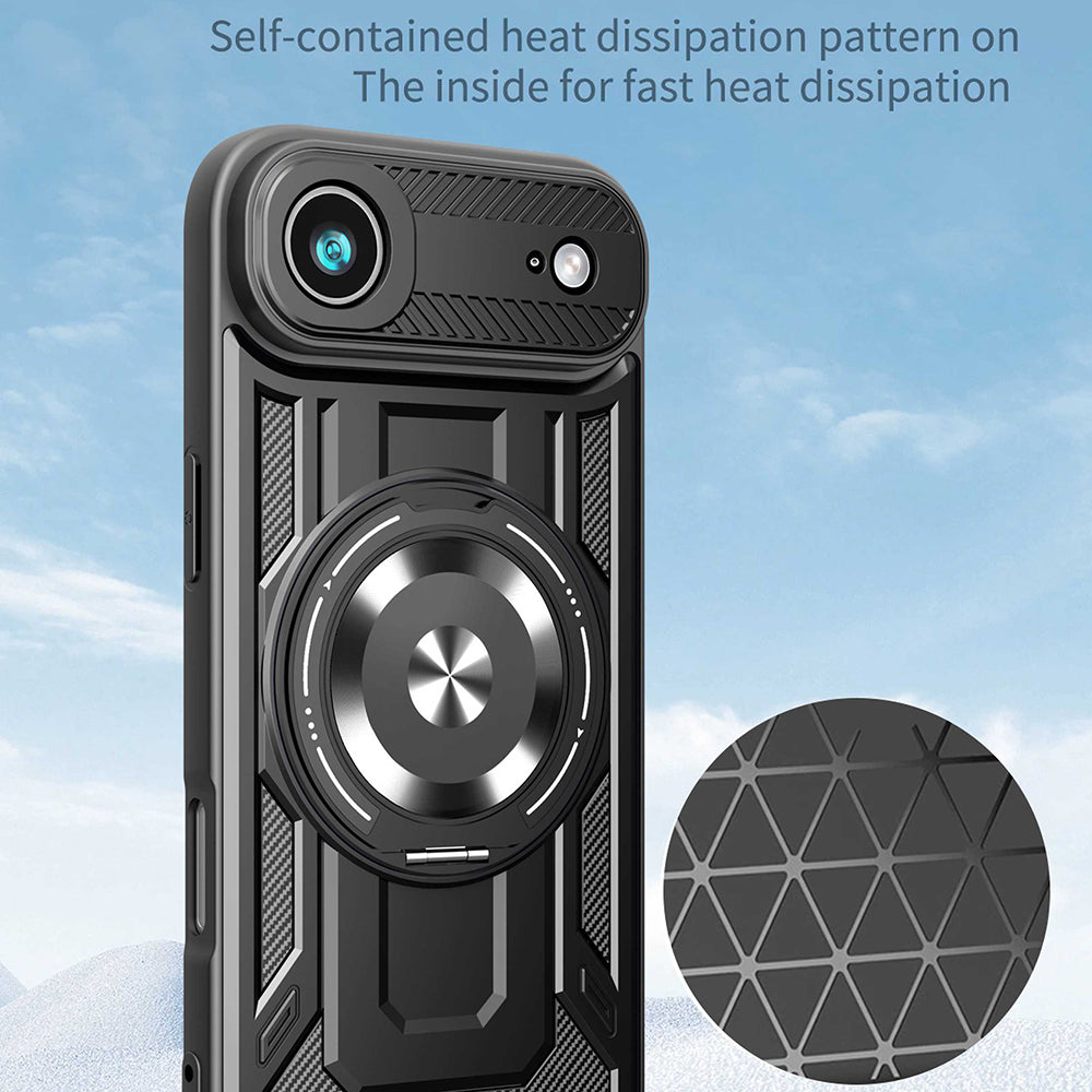 Θήκη για Apple iPhone 17 Air, Techsuit, RuggedCam, Μαύρη
