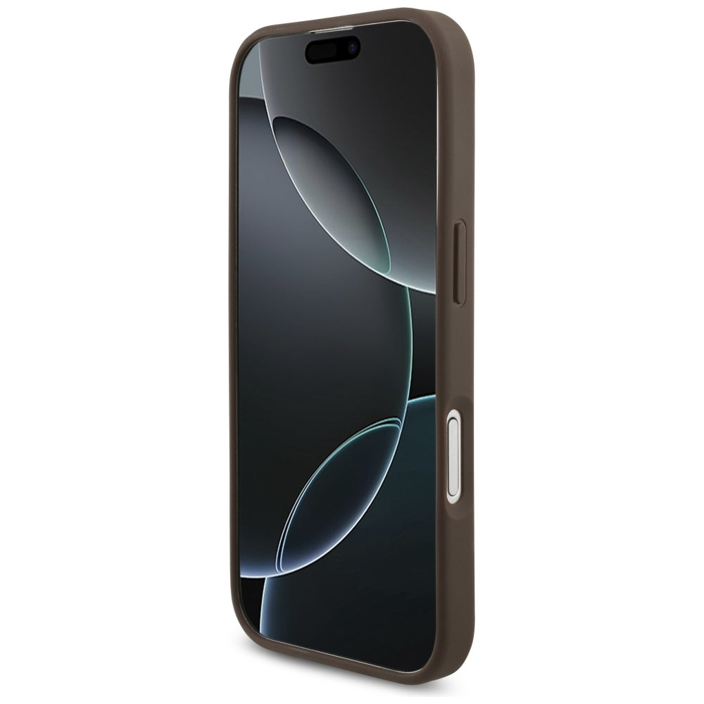 Θήκη για Apple iPhone 17, Guess, 4G Big Logo, Καφέ