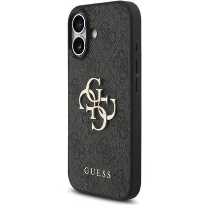 Θήκη για Apple iPhone 17, Guess, 4G Classic Logo με Λουράκι, Μαύρη