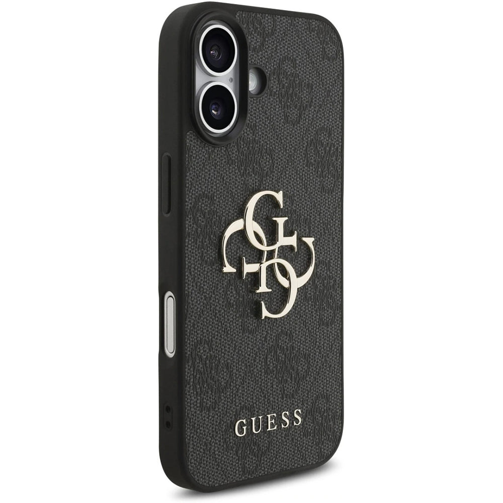 Θήκη για Apple iPhone 17, Guess, 4G Classic Logo με Λουράκι, Μαύρη