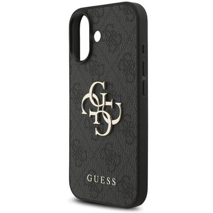 Θήκη για Apple iPhone 17, Guess, 4G Classic Logo με Λουράκι, Μαύρη
