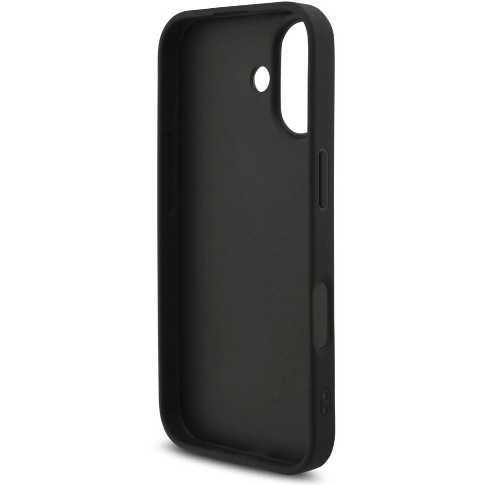 Θήκη για Apple iPhone 17, Guess, 4G Classic Logo με Λουράκι, Μαύρη