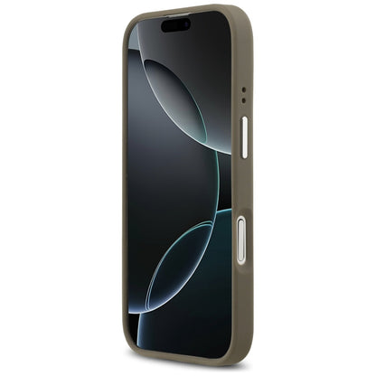 Θήκη για Apple iPhone 17, Guess, 4G Grained Big And Classic Logo, Καφέ Ασημί