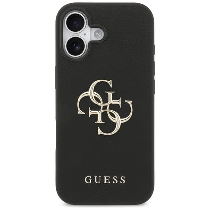 Θήκη για Apple iPhone 17, Guess, 4G Grained Big and Classic Logo, Μαύρη