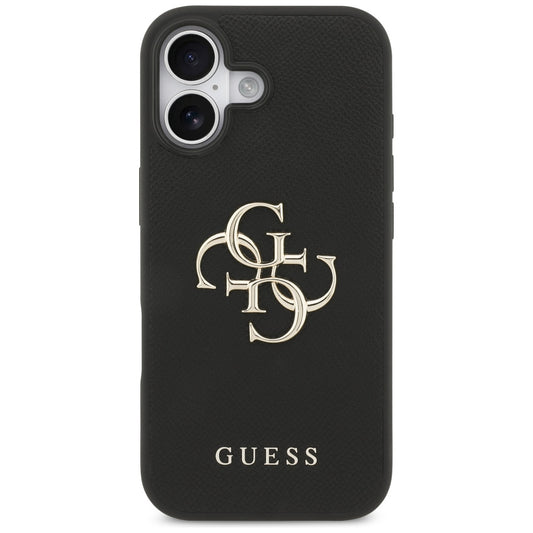 Θήκη για Apple iPhone 17, Guess, 4G Grained Big and Classic Logo, Μαύρη