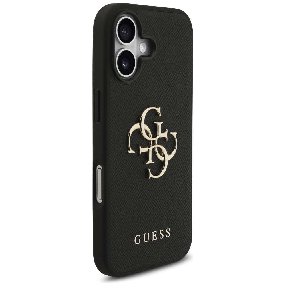 Θήκη για Apple iPhone 17, Guess, 4G Grained Big and Classic Logo, Μαύρη