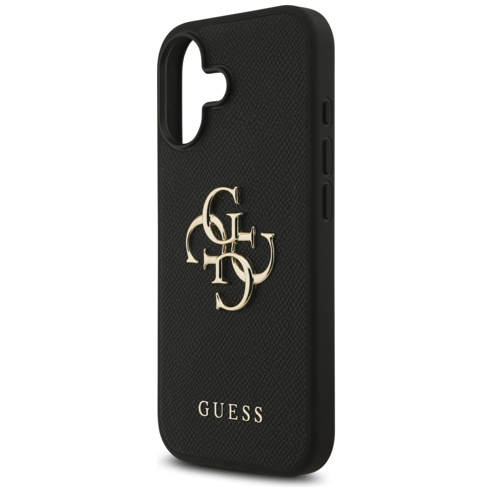 Θήκη για Apple iPhone 17, Guess, 4G Grained Big and Classic Logo, Μαύρη