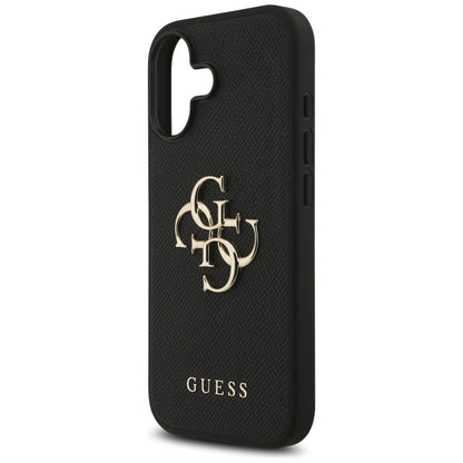 Θήκη για Apple iPhone 17, Guess, 4G Grained Big and Classic Logo, Μαύρη