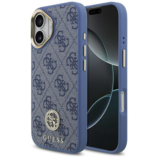Θήκη για Apple iPhone 17, Guess, 4G Strass Logo, Μπλε