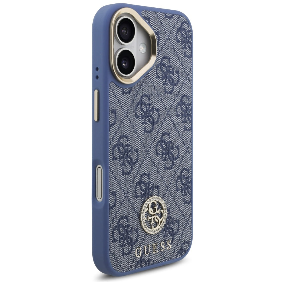 Θήκη για Apple iPhone 17, Guess, 4G Strass Logo, Μπλε