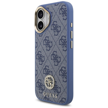 Θήκη για Apple iPhone 17, Guess, 4G Strass Logo, Μπλε