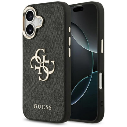 Θήκη για Apple iPhone 17, Guess, Big 4G Logo Classic, Μαύρη Χρυσή
