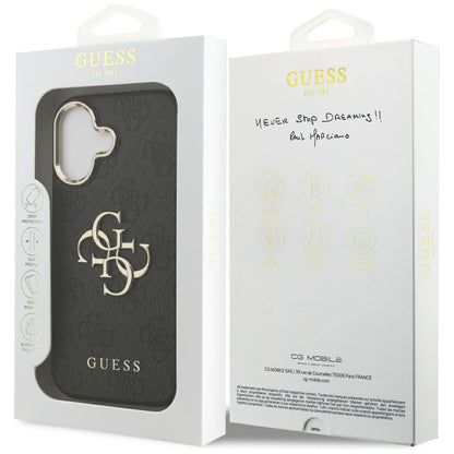 Θήκη για Apple iPhone 17, Guess, Big 4G Logo Classic, Μαύρη Χρυσή