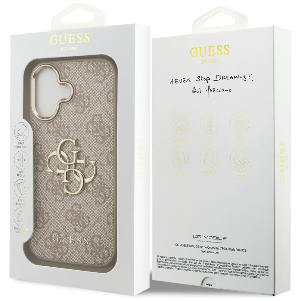 Θήκη για Apple iPhone 17, Guess, Big 4G Logo Classic, Ροζ Χρυσό