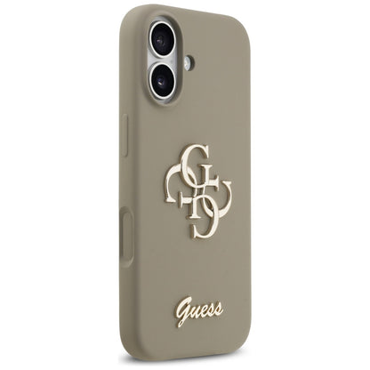 Θήκη για Apple iPhone 17, Guess, Big 4G Script, Καφέ