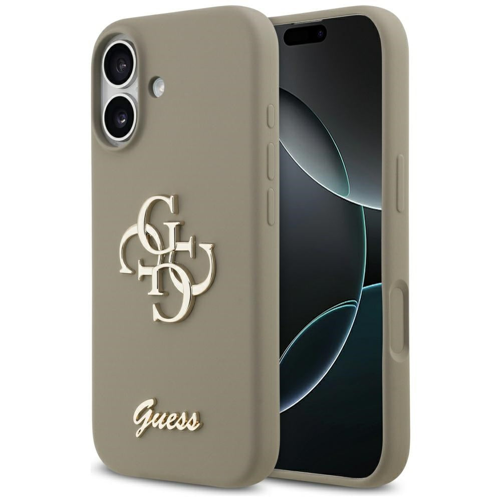 Θήκη για Apple iPhone 17, Guess, Big 4G Script, Καφέ