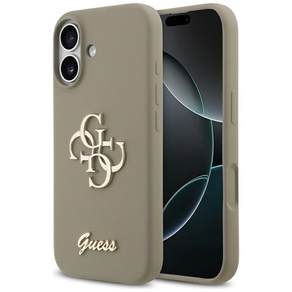 Θήκη για Apple iPhone 17, Guess, Big 4G Script, Καφέ