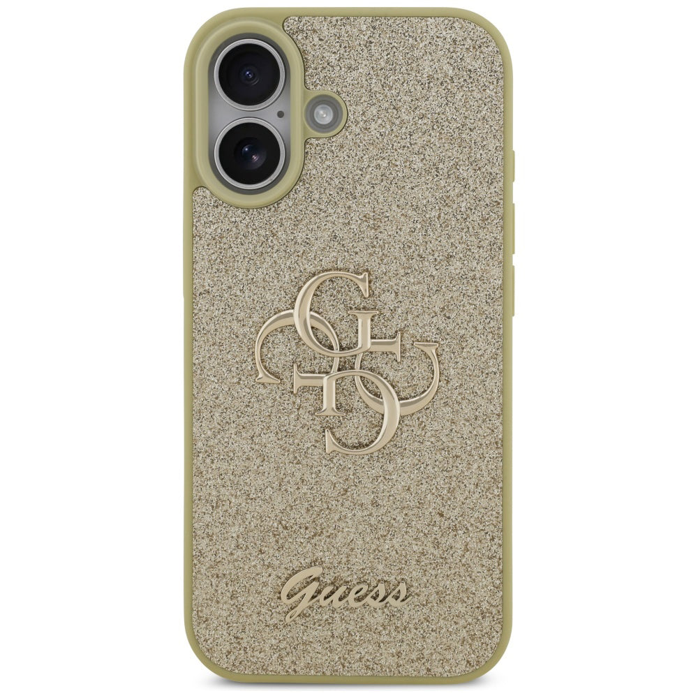 Θήκη για Apple iPhone 17, Guess, Fixed Glitter Big 4G, Χρυσή