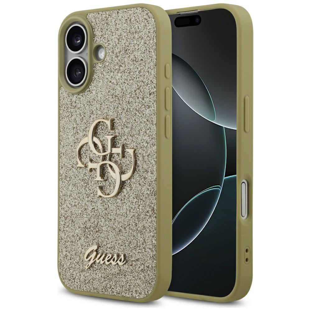 Θήκη για Apple iPhone 17, Guess, Fixed Glitter Big 4G, Χρυσή