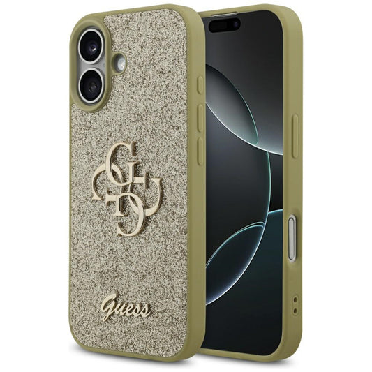Θήκη για Apple iPhone 17, Guess, Fixed Glitter Big 4G, Χρυσή