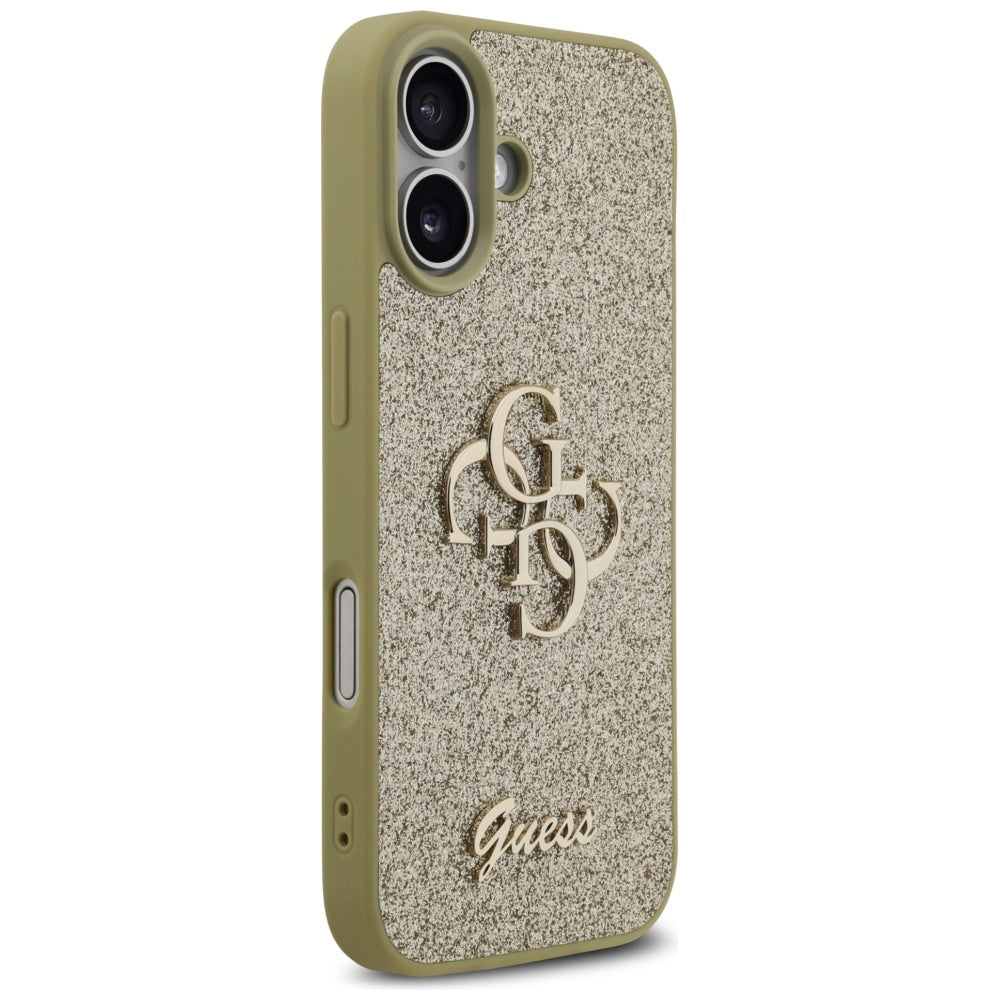 Θήκη για Apple iPhone 17, Guess, Fixed Glitter Big 4G, Χρυσή