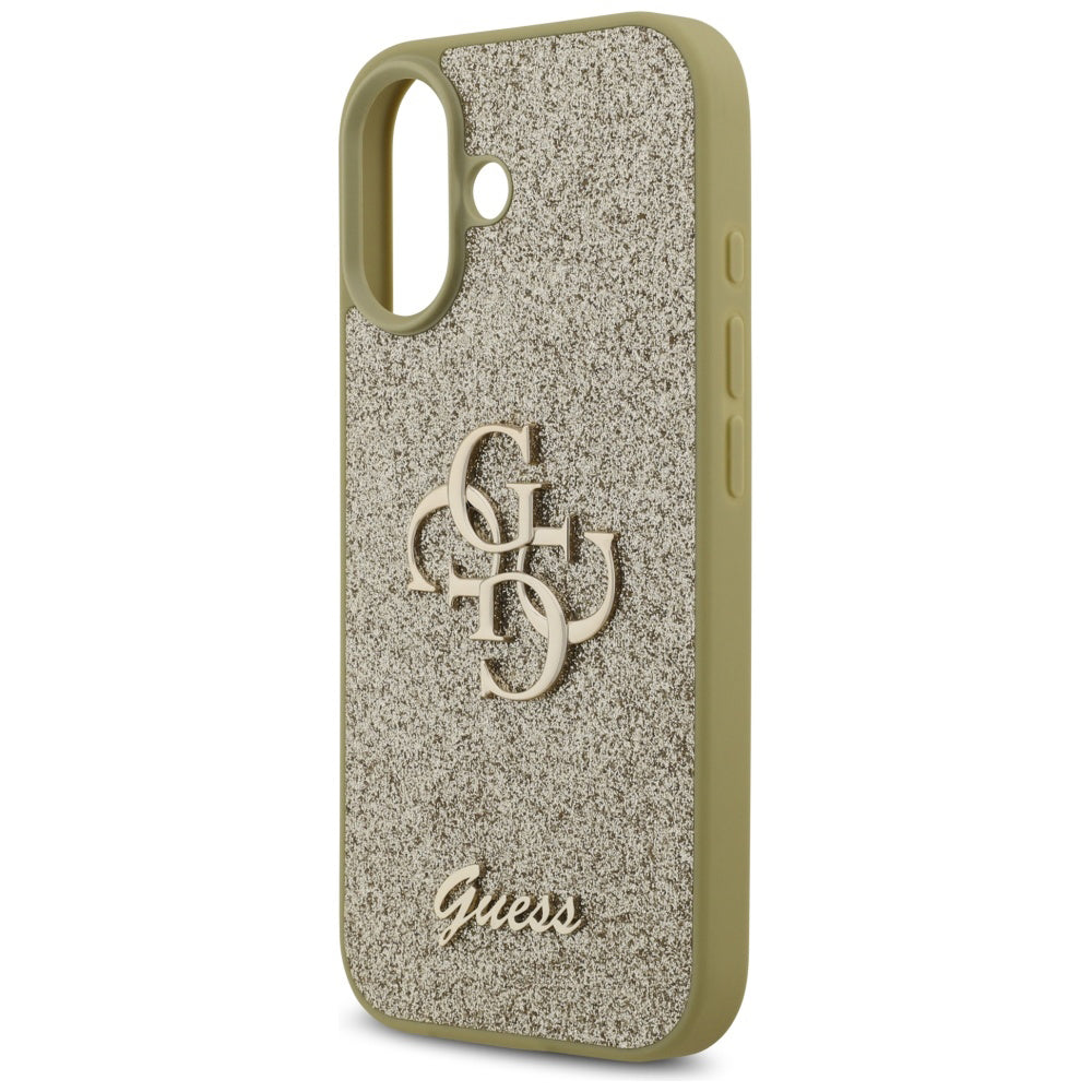 Θήκη για Apple iPhone 17, Guess, Fixed Glitter Big 4G, Χρυσή
