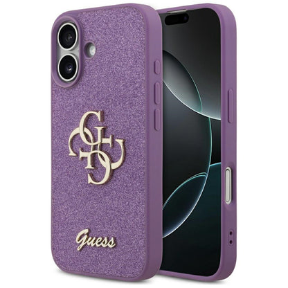 Case for Apple iPhone 17, Guess, Fixed Glitter Big 4G, Purple