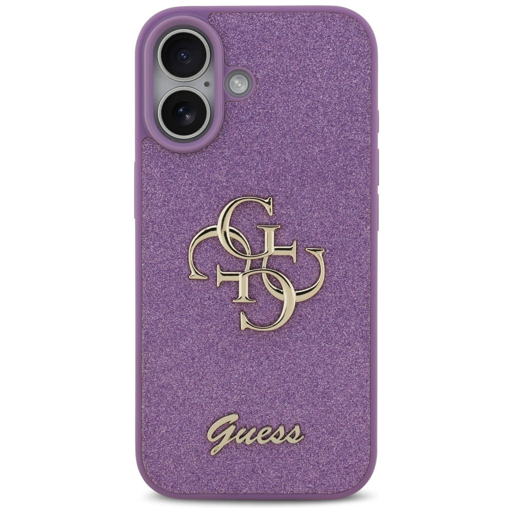 Case for Apple iPhone 17, Guess, Fixed Glitter Big 4G, Purple
