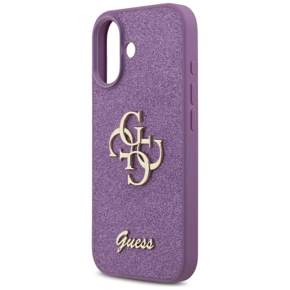 Case for Apple iPhone 17, Guess, Fixed Glitter Big 4G, Purple