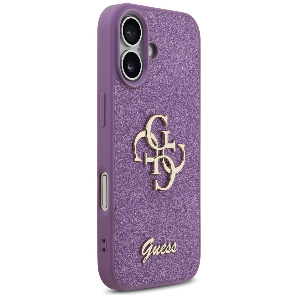 Case for Apple iPhone 17, Guess, Fixed Glitter Big 4G, Purple