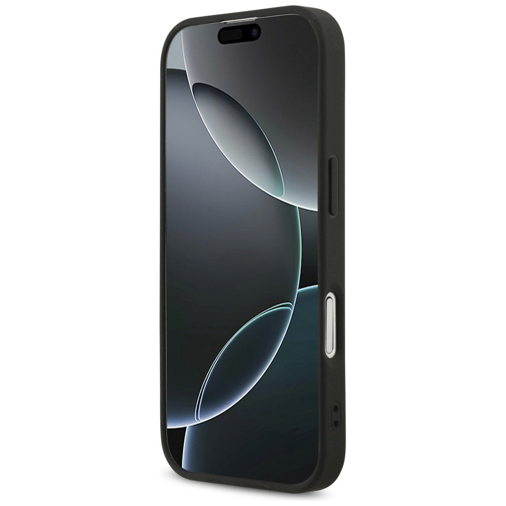 Θήκη για Apple iPhone 17, Guess, Fixed Glitter Big 4G, Μαύρη