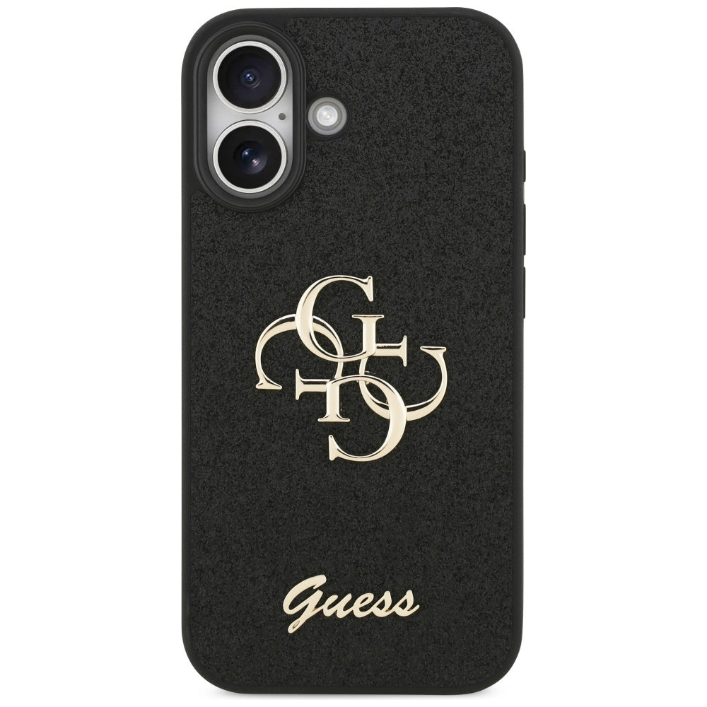 Θήκη για Apple iPhone 17, Guess, Fixed Glitter Big 4G, Μαύρη
