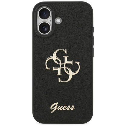 Θήκη για Apple iPhone 17, Guess, Fixed Glitter Big 4G, Μαύρη