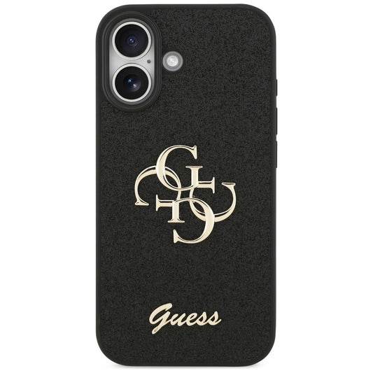 Θήκη για Apple iPhone 17, Guess, Fixed Glitter Big 4G, Μαύρη