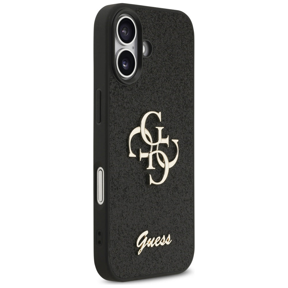 Θήκη για Apple iPhone 17, Guess, Fixed Glitter Big 4G, Μαύρη